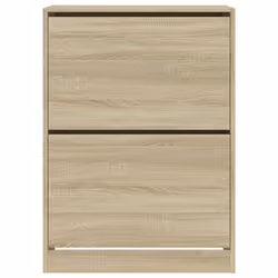 vidaXL Shoe Cabinet with 4 Flip-Drawers Shoe Storage Shelf Shoe Rack Cupboard - sonoma oak, 80 x 42 x 108 cm - Additional view 5
