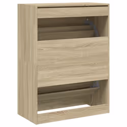 vidaXL Shoe Cabinet with 4 Flip-Drawers Shoe Storage Shelf Shoe Rack Cupboard - sonoma oak, 80 x 42 x 108 cm - Additional view 7