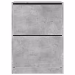 vidaXL Shoe Cabinet with 4 Flip-Drawers Shoe Storage Shelf Shoe Rack Cupboard - concrete grey, 80 x 42 x 108 cm - Additional view 5