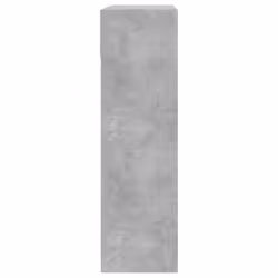 vidaXL Shoe Cabinet with 2 Flip-Drawers Shoe Storage Shelf Shoe Rack Cupboard - concrete grey, 80 x 34 x 116 cm - Additional view 6