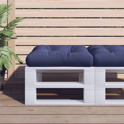 vidaXL Pallet Cushion Navy Blue 19.7x19.7x4.7 Fabric