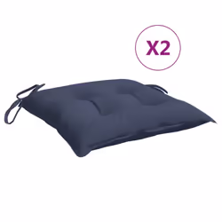 vidaXL Chair Cushions Outdoor Sofa Cushion Seat Pad Navy Blue Oxford Fabric - 2 pcs