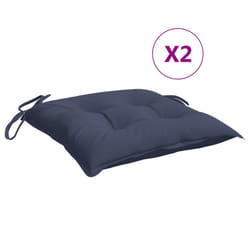 vidaXL Chair Cushions Outdoor Sofa Cushion Seat Pad Navy Blue Oxford Fabric - 2 pcs