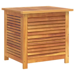 vidaXL Garden Storage Box with Louver Outdoor Storage Box Solid Wood Acacia