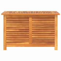 vidaXL Garden Storage Box with Louver Outdoor Storage Box Solid Wood Acacia - 90 x 50 x 56 cm - Additional view 4