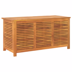 vidaXL Garden Storage Box with Louver Outdoor Storage Box Solid Wood Acacia - 113 x 50 x 56 cm - Additional view 6