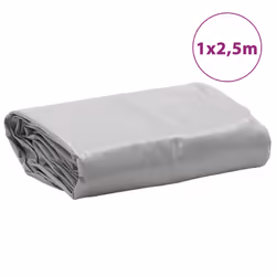 vidaXL Tarpaulin Cover Ground Sheet Outdoor Waterproof Camping Tarp Cover - grey, 1 x 2.5 m