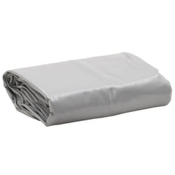 vidaXL Tarpaulin Cover Ground Sheet Outdoor Waterproof Camping Tarp Cover - grey, 1.5 x 2 m