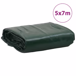 vidaXL Tarpaulin Cover Ground Sheet Outdoor Waterproof Camping Tarp Cover - green, 5 x 7 m - Additional view 7