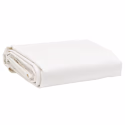 vidaXL Tarpaulin Cover Ground Sheet Outdoor Waterproof Camping Tarp Cover - white, 2.5 x 4.5 m