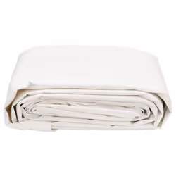 vidaXL Tarpaulin Cover Ground Sheet Outdoor Waterproof Camping Tarp Cover - white, 2.5 x 4.5 m