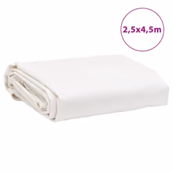 vidaXL Tarpaulin Cover Ground Sheet Outdoor Waterproof Camping Tarp Cover - white, 2.5 x 4.5 m - Additional view 7