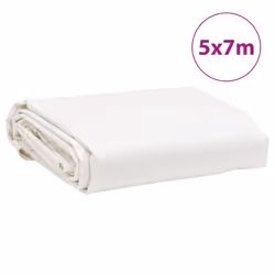 vidaXL Tarpaulin Cover Ground Sheet Outdoor Waterproof Camping Tarp Cover - white, 5 x 7 m - Additional view 7