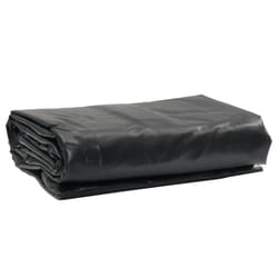 vidaXL Tarpaulin Cover Ground Sheet Outdoor Waterproof Camping Tarp Cover - black, 1 x 2.5 m