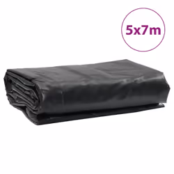 vidaXL Tarpaulin Cover Ground Sheet Outdoor Waterproof Camping Tarp Cover - black, 5 x 7 m - Additional view 8
