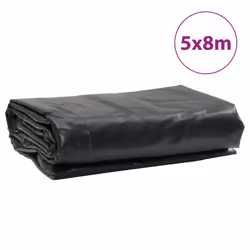 vidaXL Tarpaulin Cover Ground Sheet Outdoor Waterproof Camping Tarp Cover - black, 5 x 8 m - Additional view 8