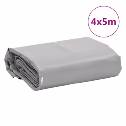 vidaXL Tarpaulin Cover Ground Sheet Waterproof Camping Tarp Grey 600 g/mÂ² - Additional view 3