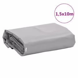 vidaXL Tarpaulin Cover Ground Sheet Waterproof Camping Tarp Grey 650 g/mÂ² - Additional view 7