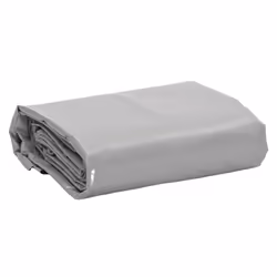 vidaXL Tarpaulin Cover Ground Sheet Waterproof Camping Tarp Grey 650 g/mÂ²