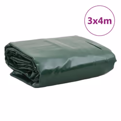 vidaXL Tarpaulin Cover Ground Sheet Waterproof Camping Tarp Green 600 g/mÂ² - Additional view 3