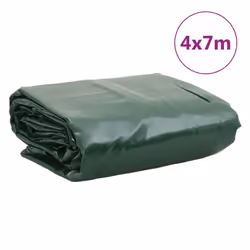 vidaXL Tarpaulin Cover Ground Sheet Waterproof Camping Tarp Green 650 g/mÂ² - Additional view 3