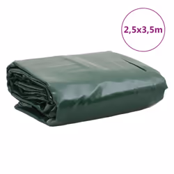 vidaXL Tarpaulin Cover Ground Sheet Waterproof Camping Tarp Green 650 g/mÂ² - Additional view 8