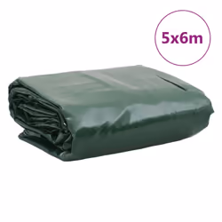 ) vidaXL Tarpaulin Cover Ground Sheet Outdoor Waterproof Camping Tarp Cover - green, 5 x 6 m (without eyelets - Additional view 8