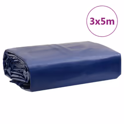 vidaXL Tarpaulin Cover Ground Sheet Waterproof Camping Tarp Blue 650 g/mÂ² - Additional view 8