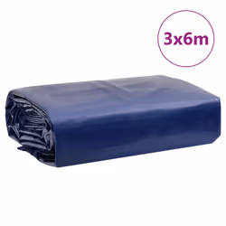 vidaXL Tarpaulin Cover Ground Sheet Waterproof Camping Tarp Blue 650 g/mÂ² - Additional view 8