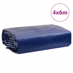 vidaXL Tarpaulin Cover Ground Sheet Waterproof Camping Tarp Blue 650 g/mÂ² - Additional view 3