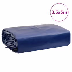 vidaXL Tarpaulin Cover Ground Sheet Waterproof Camping Tarp Blue 650 g/mÂ² - Additional view 3