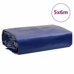 vidaXL Tarpaulin Cover Ground Sheet Waterproof Camping Tarp Blue 600 g/mÂ² - Additional view 3