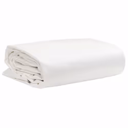 vidaXL Tarpaulin Cover Ground Sheet Outdoor Waterproof Camping Tarp Cover - white, 3 x 3 m