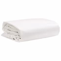 ) vidaXL Tarpaulin Cover Ground Sheet Outdoor Waterproof Camping Tarp Cover - white, 3 x 4 m (without eyelets