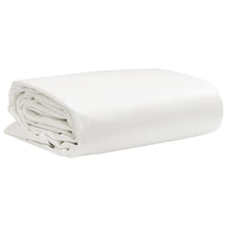 ) vidaXL Tarpaulin Cover Ground Sheet Outdoor Waterproof Camping Tarp Cover - white, 3 x 4 m (without eyelets