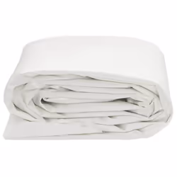 ) vidaXL Tarpaulin Cover Ground Sheet Outdoor Waterproof Camping Tarp Cover - white, 3 x 4 m (without eyelets