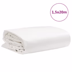 vidaXL Tarpaulin Cover Ground Sheet Waterproof Camping Tarp White 650 g/mÂ² - Additional view 8