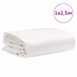 vidaXL Tarpaulin Cover Ground Sheet Waterproof Camping Tarp White 650 g/mÂ² - Additional view 8