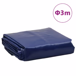 vidaXL Tarpaulin Ground Sheet Waterproof Camping Tarp Cover Blue 650 g/mÂ² - Additional view 3