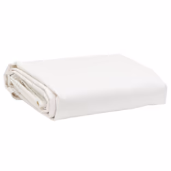 vidaXL Tarpaulin Cover Ground Sheet Outdoor Waterproof Camping Tarp Cover - white, 2.8 m