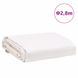 vidaXL Tarpaulin Cover Ground Sheet Outdoor Waterproof Camping Tarp Cover - white, 2.8 m