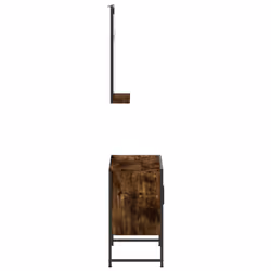vidaXL Bathroom Cabinet Set 2 Piece Sink Cabinet Smoked Oak Engineered Wood - Additional view 6