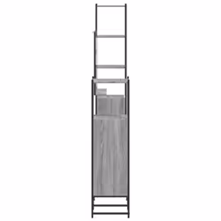 vidaXL Bathroom Cabinet Set 4 Piece Sink Cabinet Grey Sonoma Engineered Wood - Additional view 6