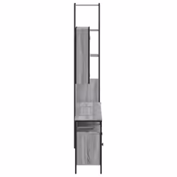 vidaXL Bathroom Cabinet Set 4 Piece Sink Cabinet Grey Sonoma Engineered Wood - Additional view 6