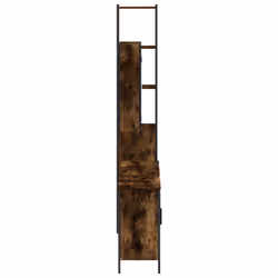 vidaXL Bathroom Cabinet Set 4 Piece Sink Cabinet Smoked Oak Engineered Wood - Additional view 6