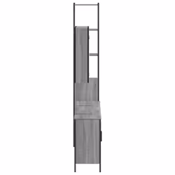 vidaXL Bathroom Cabinet Set 4 Piece Sink Cabinet Grey Sonoma Engineered Wood - Additional view 6