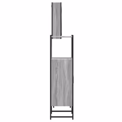 vidaXL Bathroom Cabinet Set 3 Piece Sink Cabinet Grey Sonoma Engineered Wood - Additional view 6