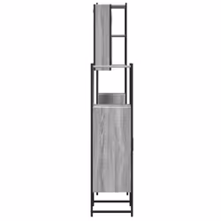 vidaXL Bathroom Cabinet Set 4 Piece Sink Cabinet Grey Sonoma Engineered Wood - Additional view 6