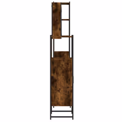 vidaXL Bathroom Cabinet Set 4 Piece Sink Cabinet Smoked Oak Engineered Wood - Additional view 6