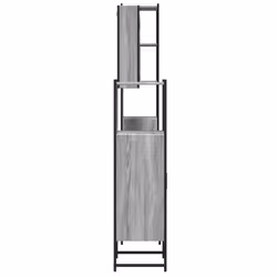 vidaXL Bathroom Cabinet Set 4 Piece Sink Cabinet Grey Sonoma Engineered Wood - Additional view 6